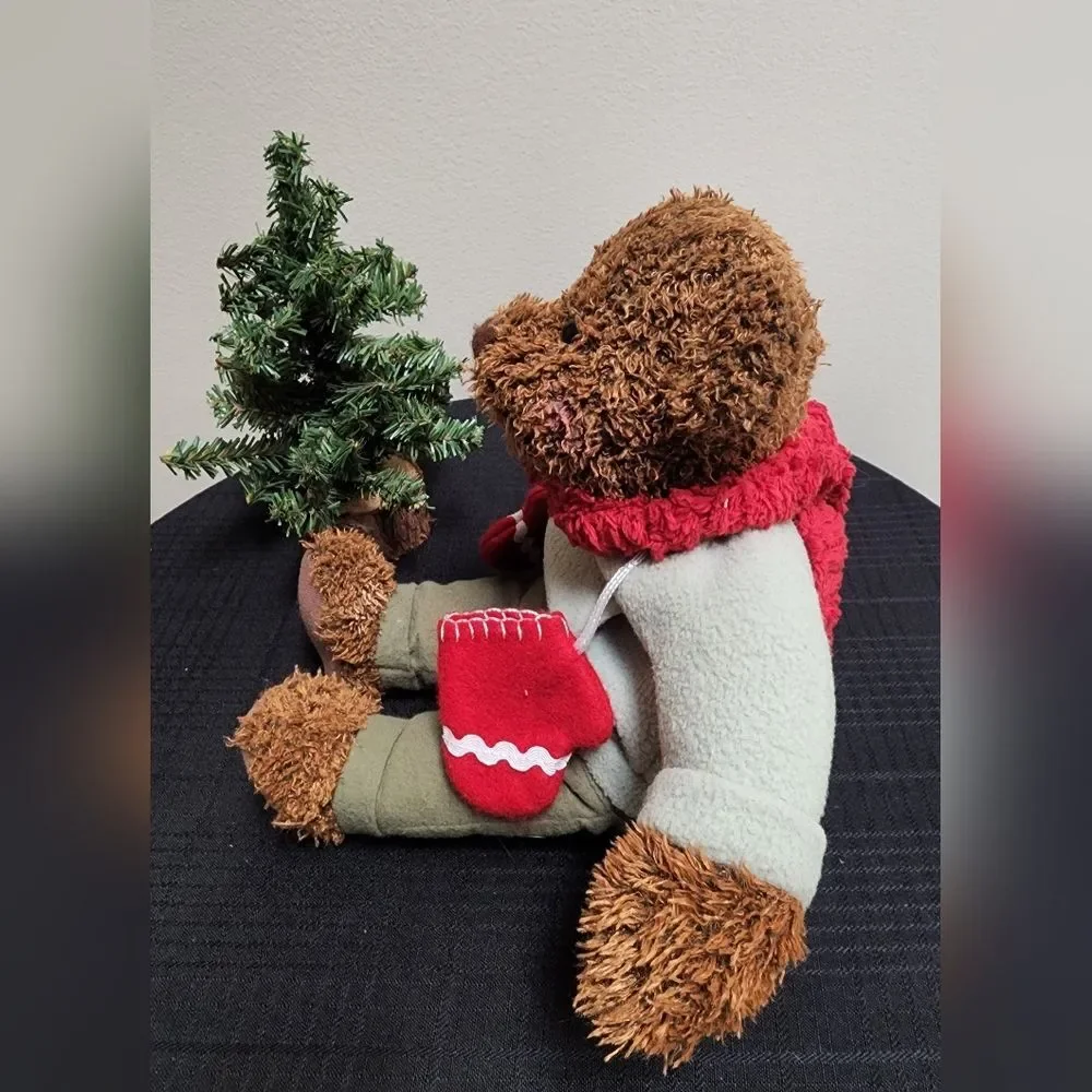 Hallmark Christmas Winter Bear Mittens Brown 13
